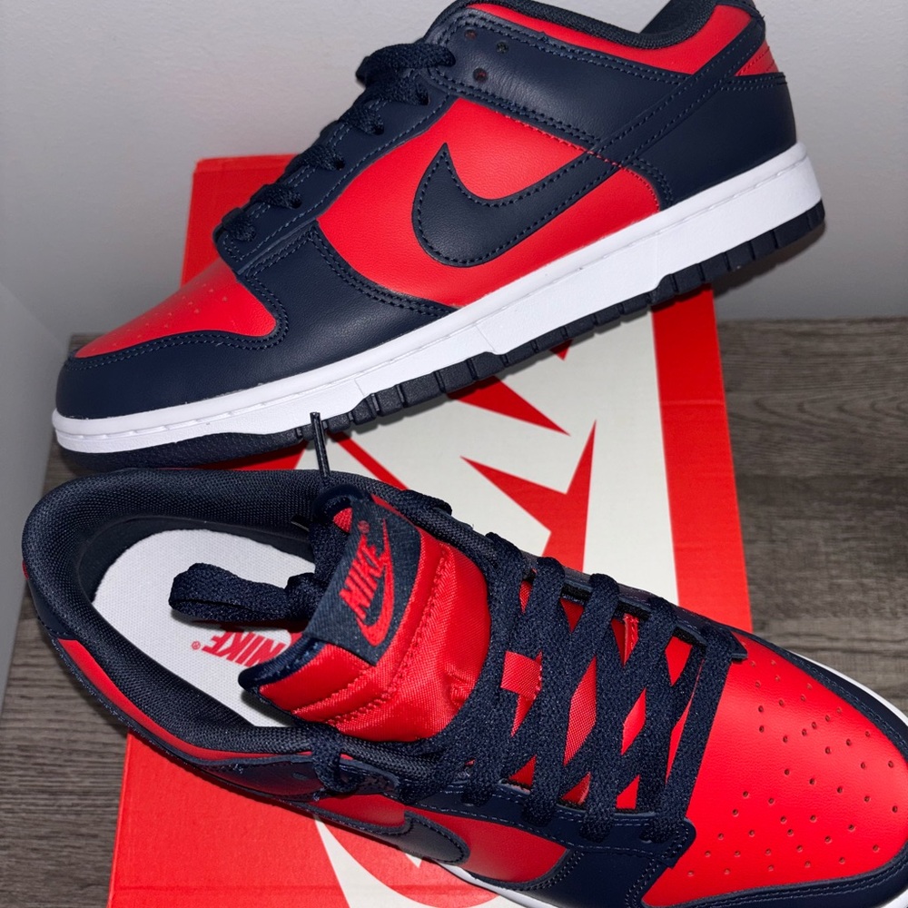 Nike Kids Red and Blue Sneakers